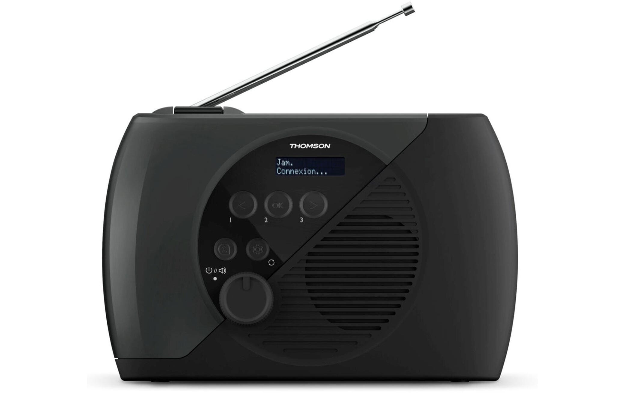 Thomson RT350DAB – Tragbares DAB+ Radio, Bluetooth – Schwarz
