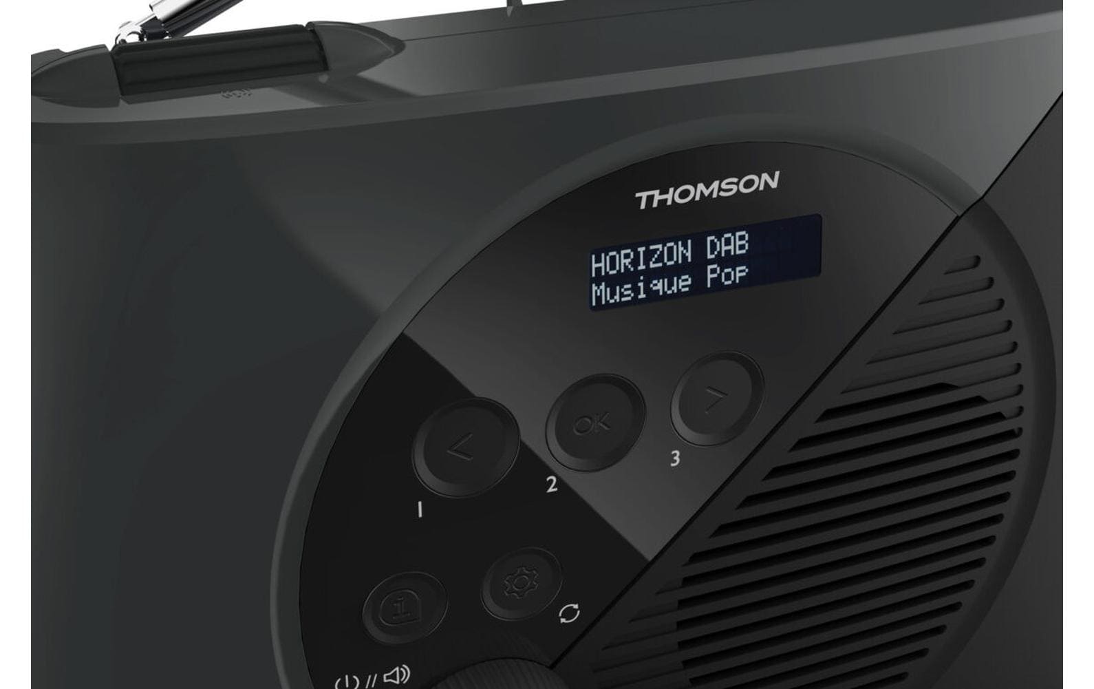 Thomson RT350DAB – Tragbares DAB+ Radio, Bluetooth – Schwarz
