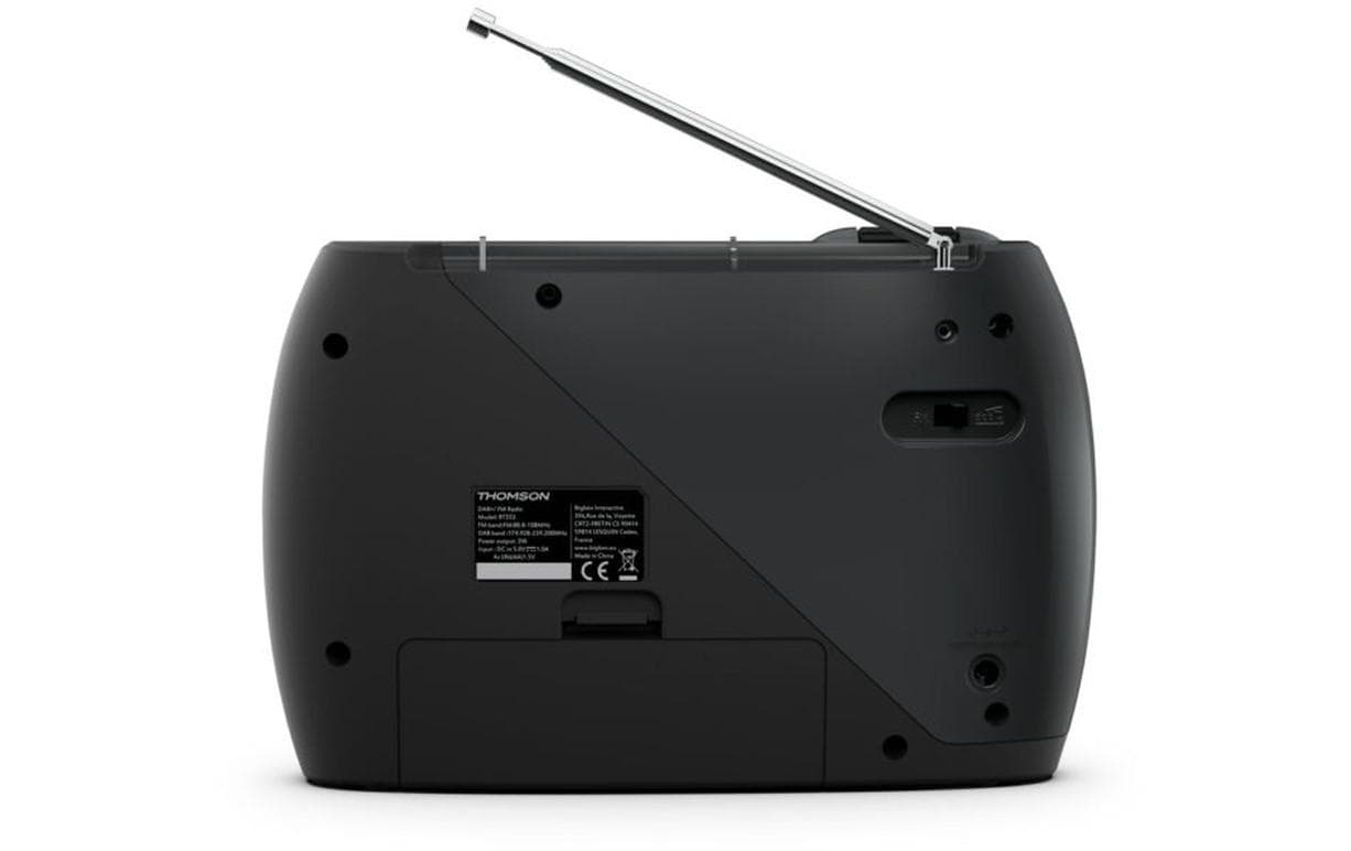Thomson RT350DAB – Tragbares DAB+ Radio, Bluetooth – Schwarz