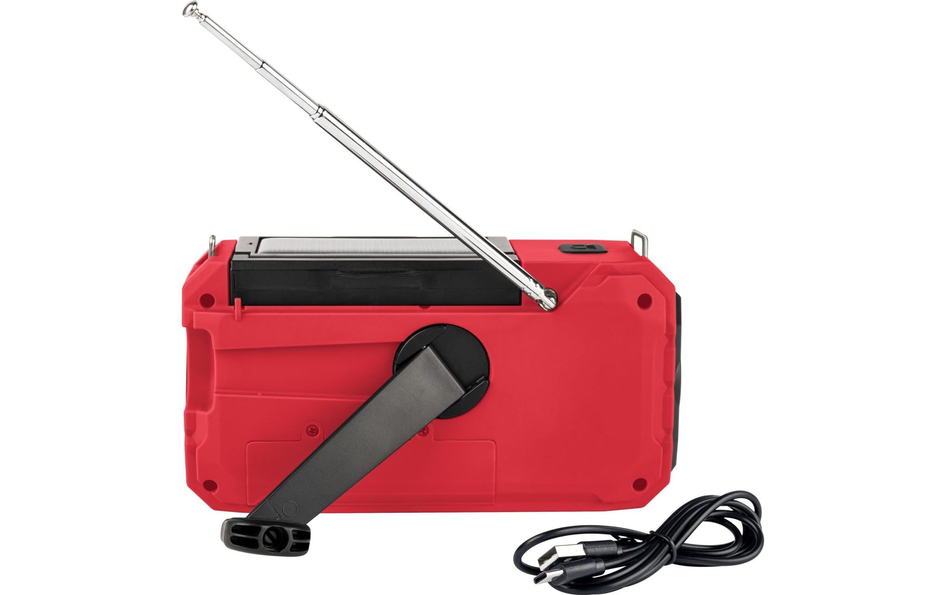 Thomson RT280R – Tragbares Radio, AM/FM, Akku, Solarbetrieb, Powerbank, USB-C – Rot