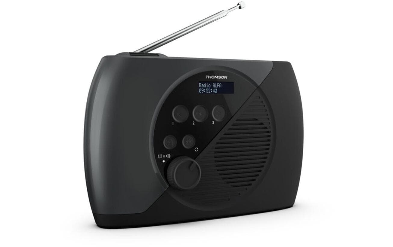 Thomson RT350DAB – Tragbares DAB+ Radio, Bluetooth – Schwarz