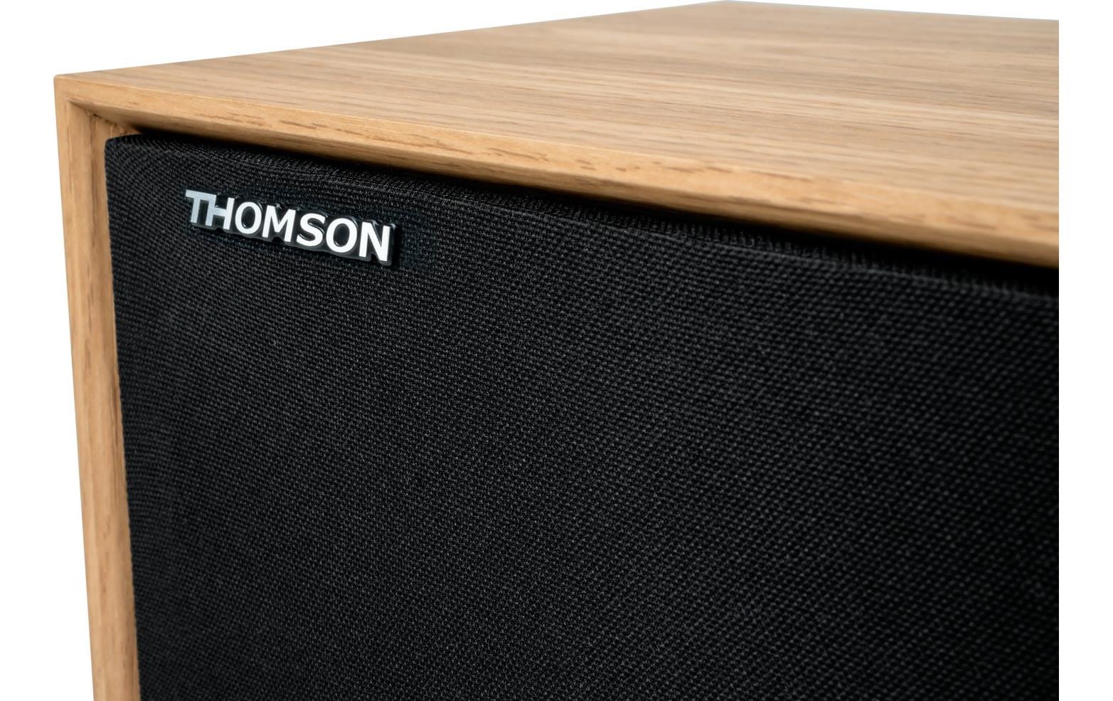 Thomson WS702 – Aktivlautsprecher – 2-Wege, 150 W – Schwarz/Holz