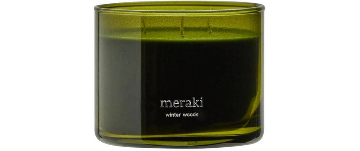 Cisco Meraki Duftkerze – Winter Woods (Zitrone, Kiefer, Tanne, Zedernholz, Moos) – Ø 10 × 7,5 cm