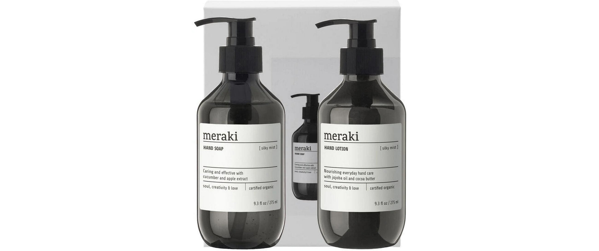Cisco meraki Geschenkset Silky Mist – Handseife & Handlotion – je 275 ml