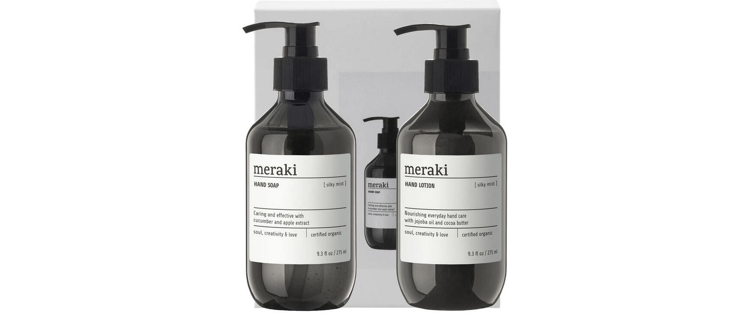 Cisco meraki Geschenkset Silky Mist – Handseife & Handlotion – je 275 ml