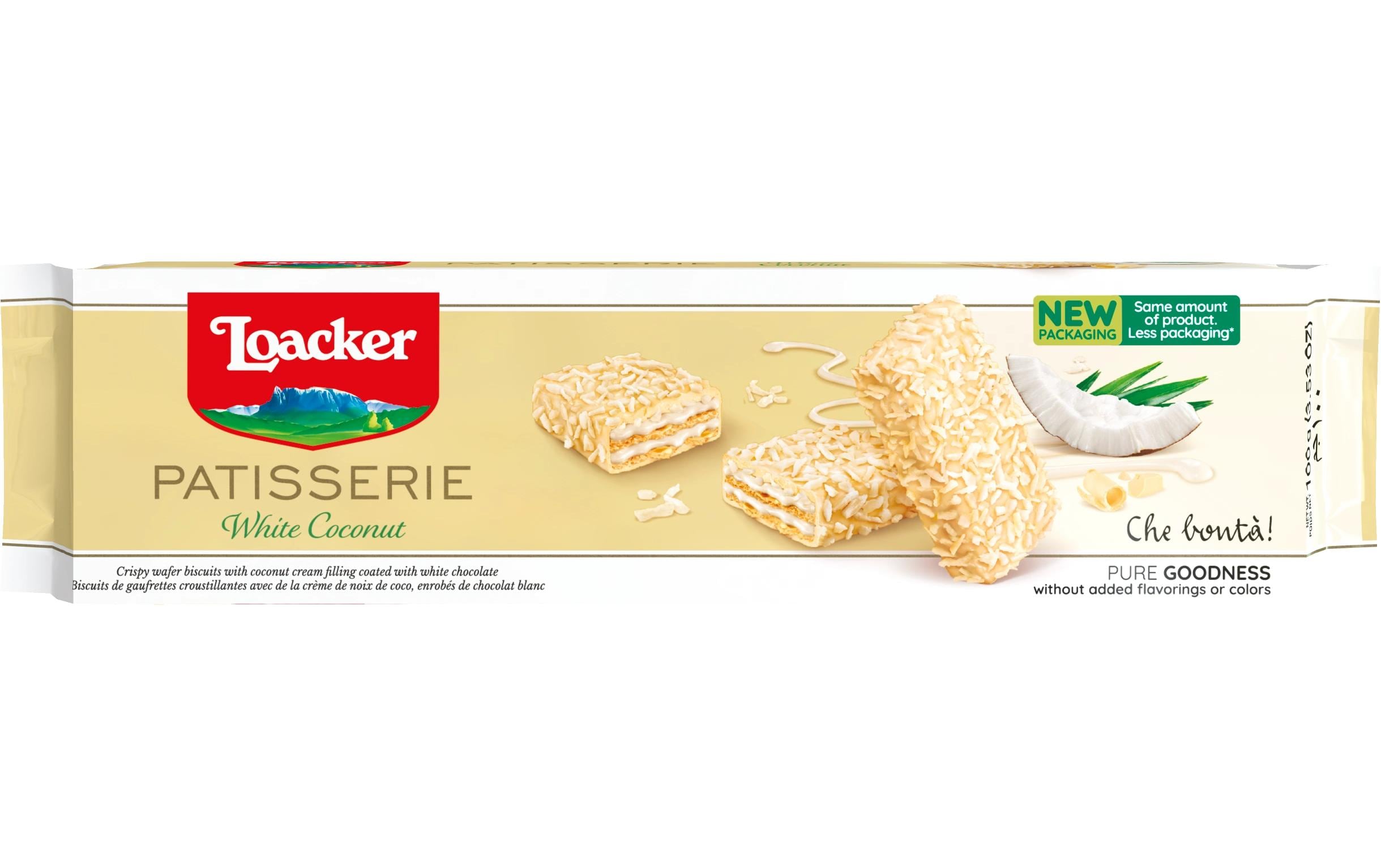Loacker Gran Pasticceria Waffelgebäck – Kokos & weisse Schokolade – 100 g