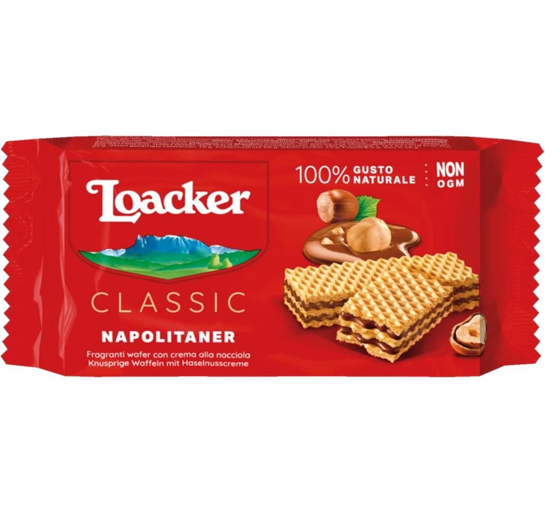 Loacker Napolitaner Waffelgebäck – Haselnusscreme – 45 g