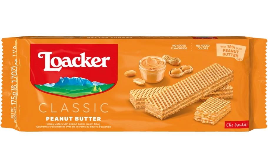Loacker Waffelgebäck – Erdnussbutter – 175 g