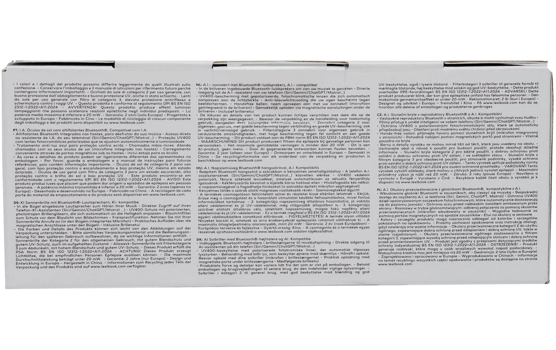 Lexibook Sonnenbrille mit Bluetooth-Mikrolautsprechern