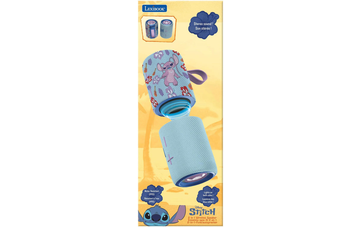 Lexibook DISNEY Stitch 2-in-1 – Bluetooth-Lautsprecher – Blau