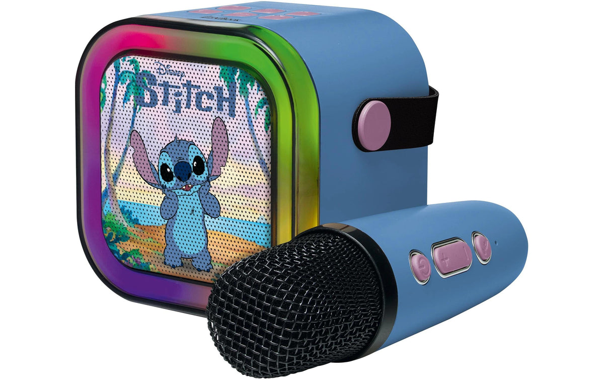 Lexibook Disney Stitch – Party-Lautsprecher – mit kabellosem Mikrofon, Blau