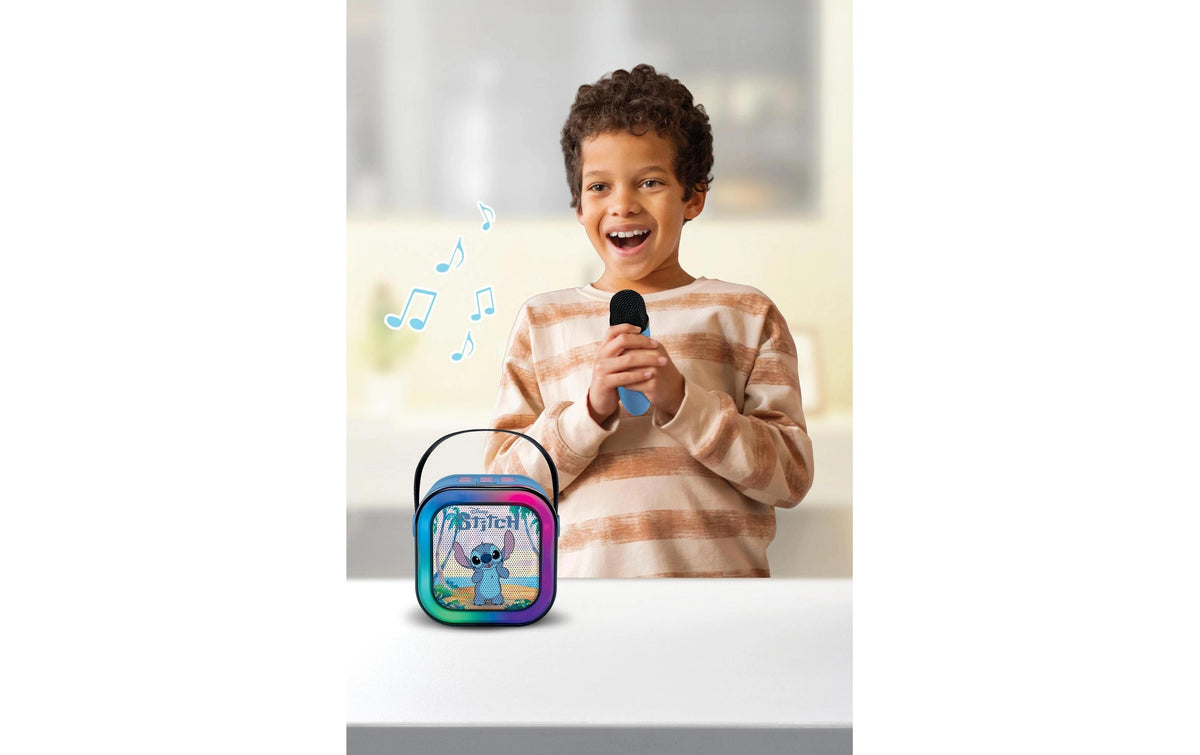 Lexibook Disney Stitch – Party-Lautsprecher – mit kabellosem Mikrofon, Blau