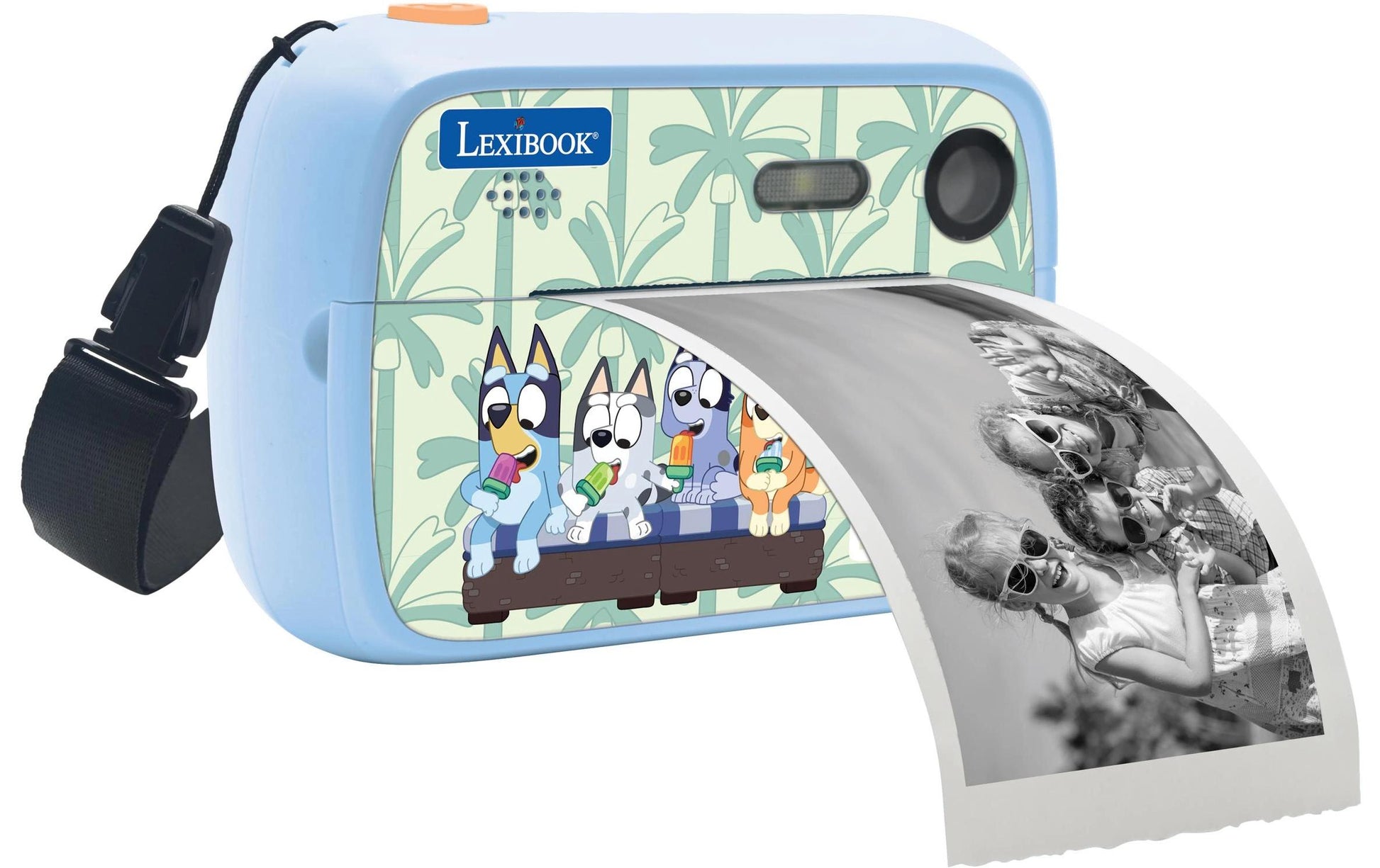 Lexibook BLUEY StarCAM Sofortdrucker – Kartenleser, microSD bis 32 GB, Akkubetrieb/USB, hellblau