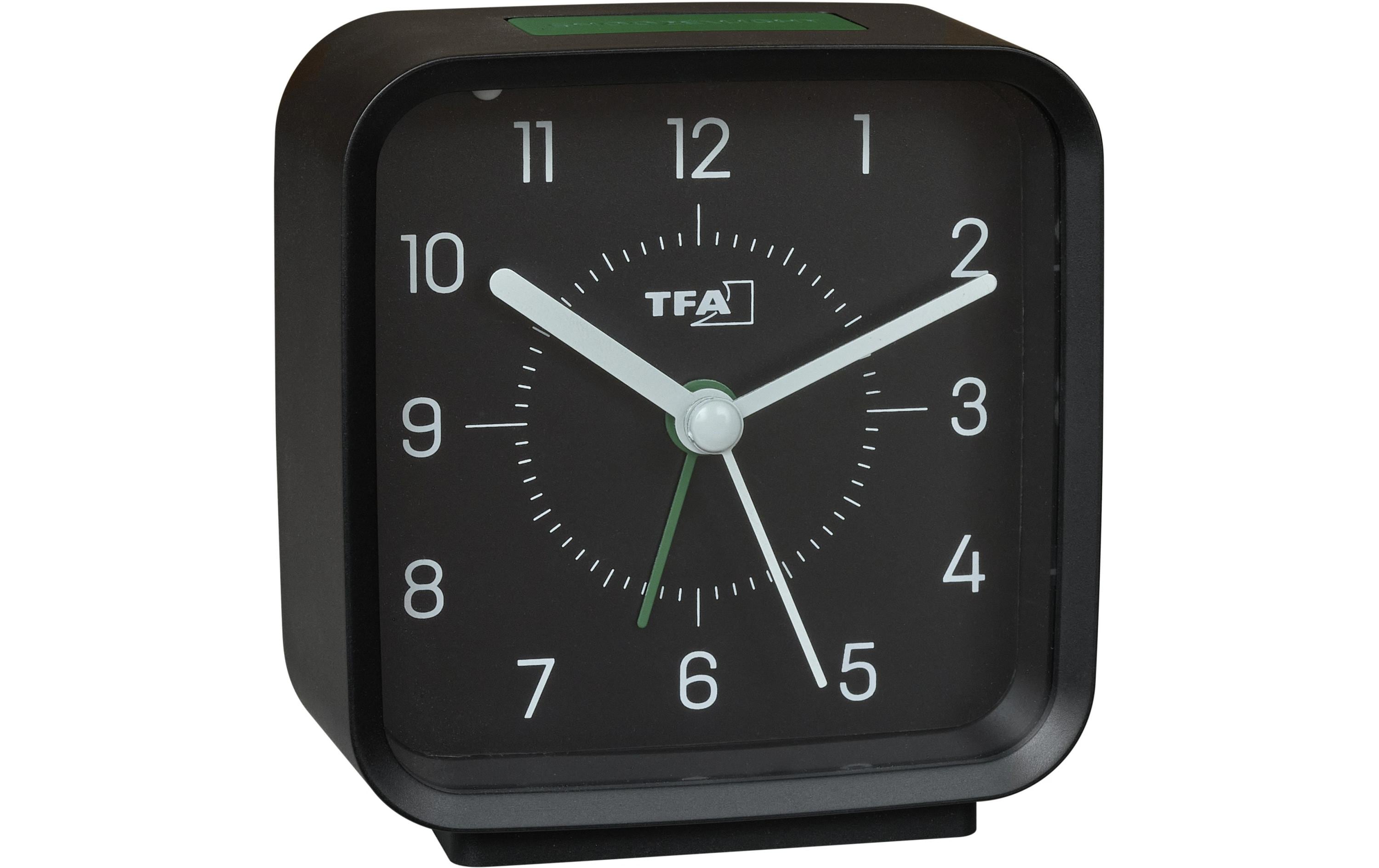 TFA-Dostmann TFA Dostmann Wecker – Analog, Schlummerfunktion, Hintergrundbeleuchtung, Schwarz
