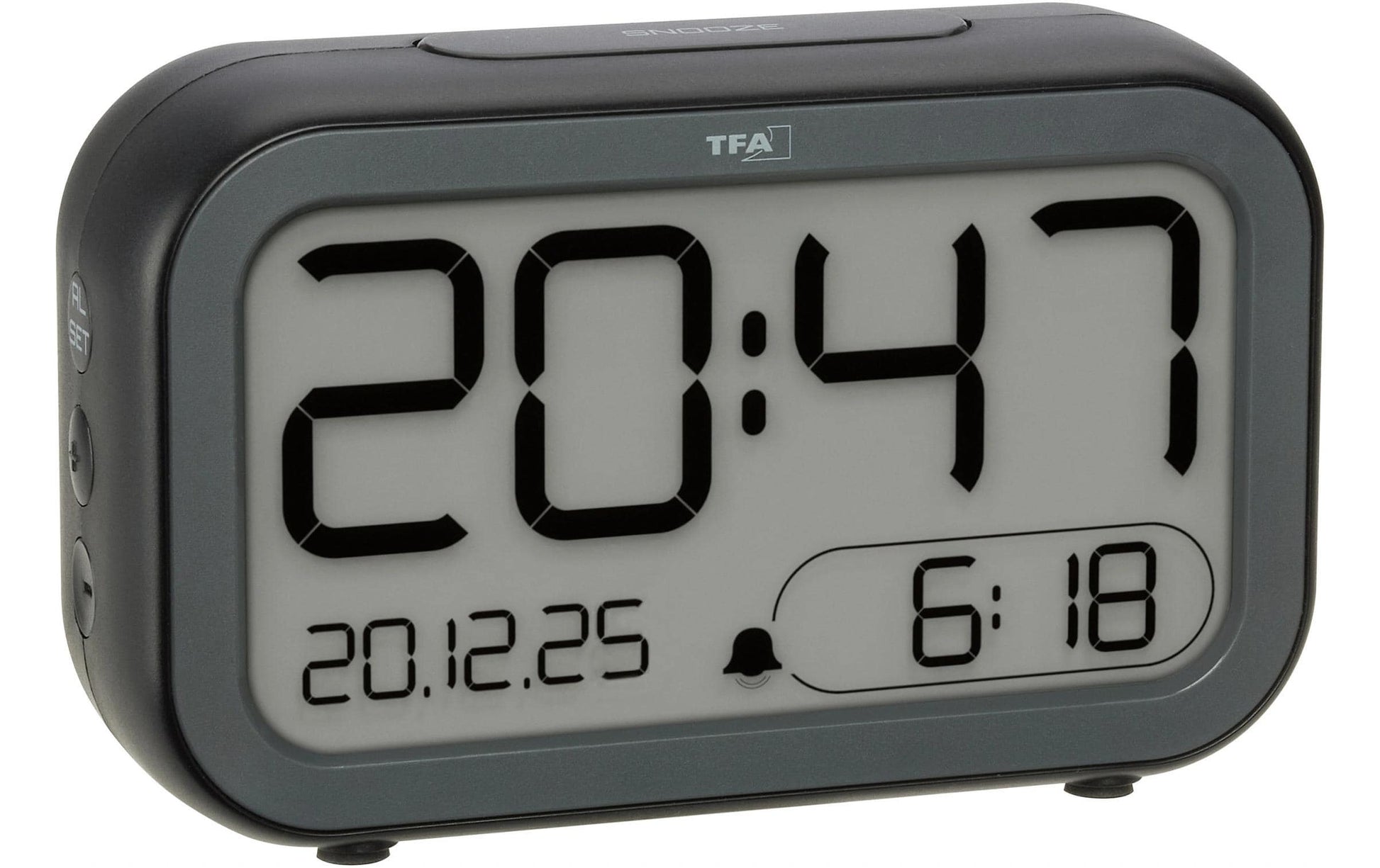 TFA-Dostmann TFA Dostmann BINGO Digitalwecker – USB, 4,1 × 8,1 × 13,2 cm, schwarz