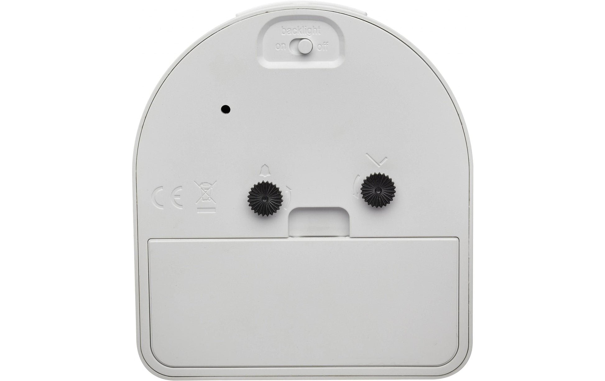 TFA-Dostmann TFA Dostmann Wecker – Analog, Nachtlicht, Schlummerfunktion, 9,1 × 10,1 × 4 cm, Weiss, Kunststoff