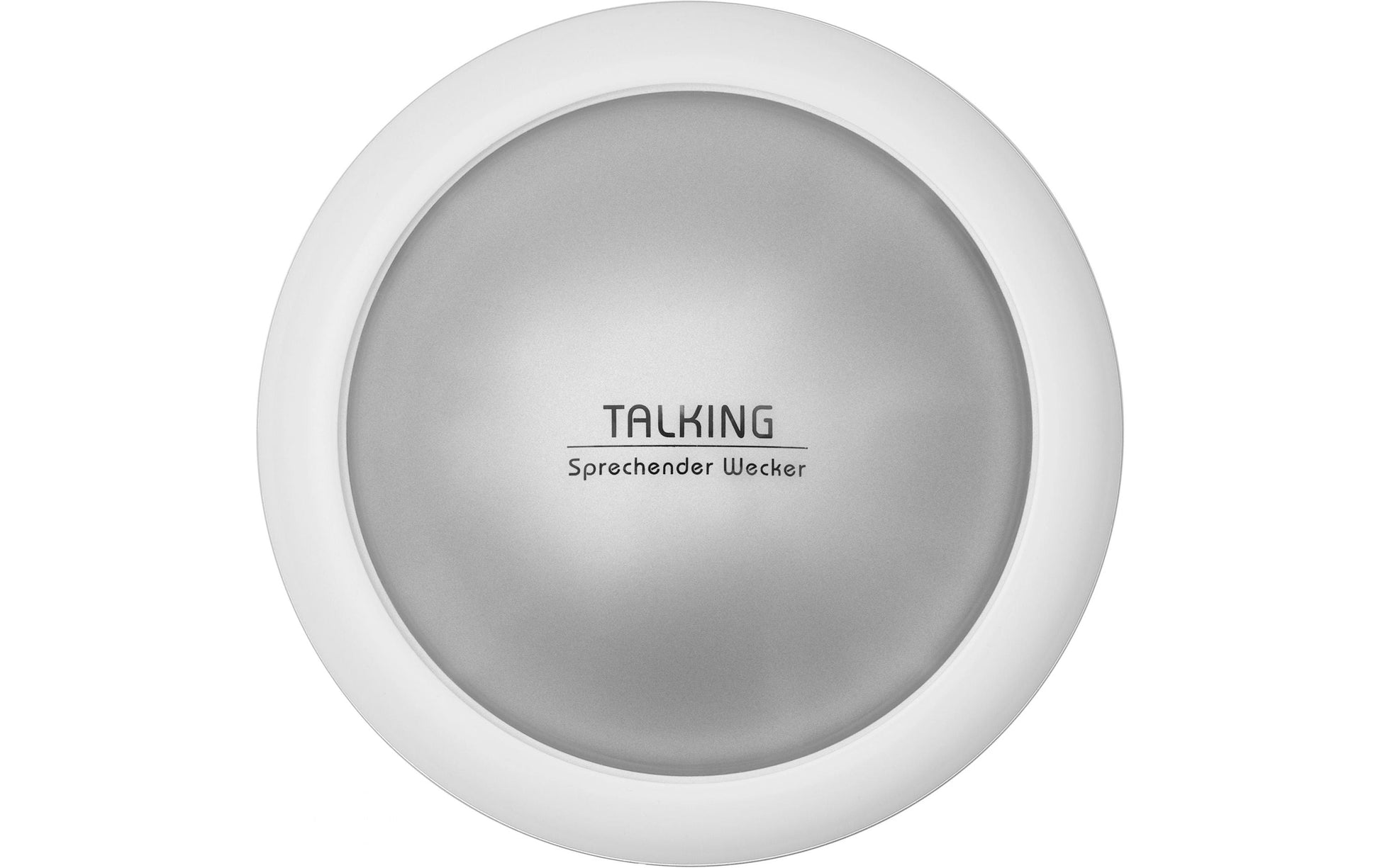 TFA-Dostmann TFA Dostmann TALK 2 Digitalwecker – Funk, Snooze, 6,8 × 12,6 × 12,6 cm, Silber