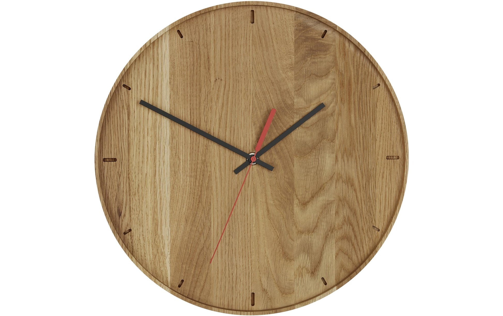 TFA-Dostmann TFA Dostmann Wanduhr – Analog, Ø 35 cm, Braun, Holz