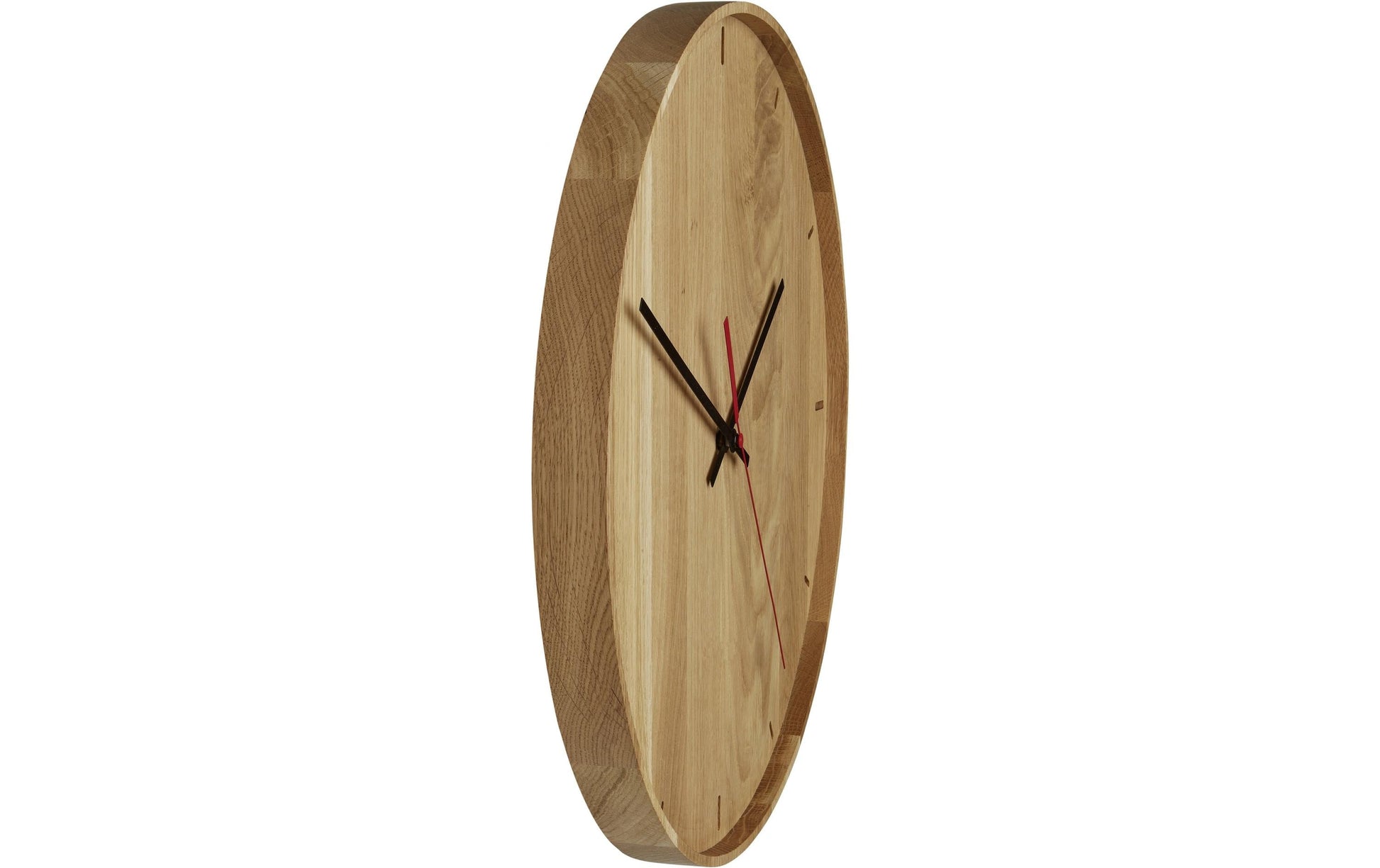 TFA-Dostmann TFA Dostmann Wanduhr – Analog, Ø 35 cm, Braun, Holz