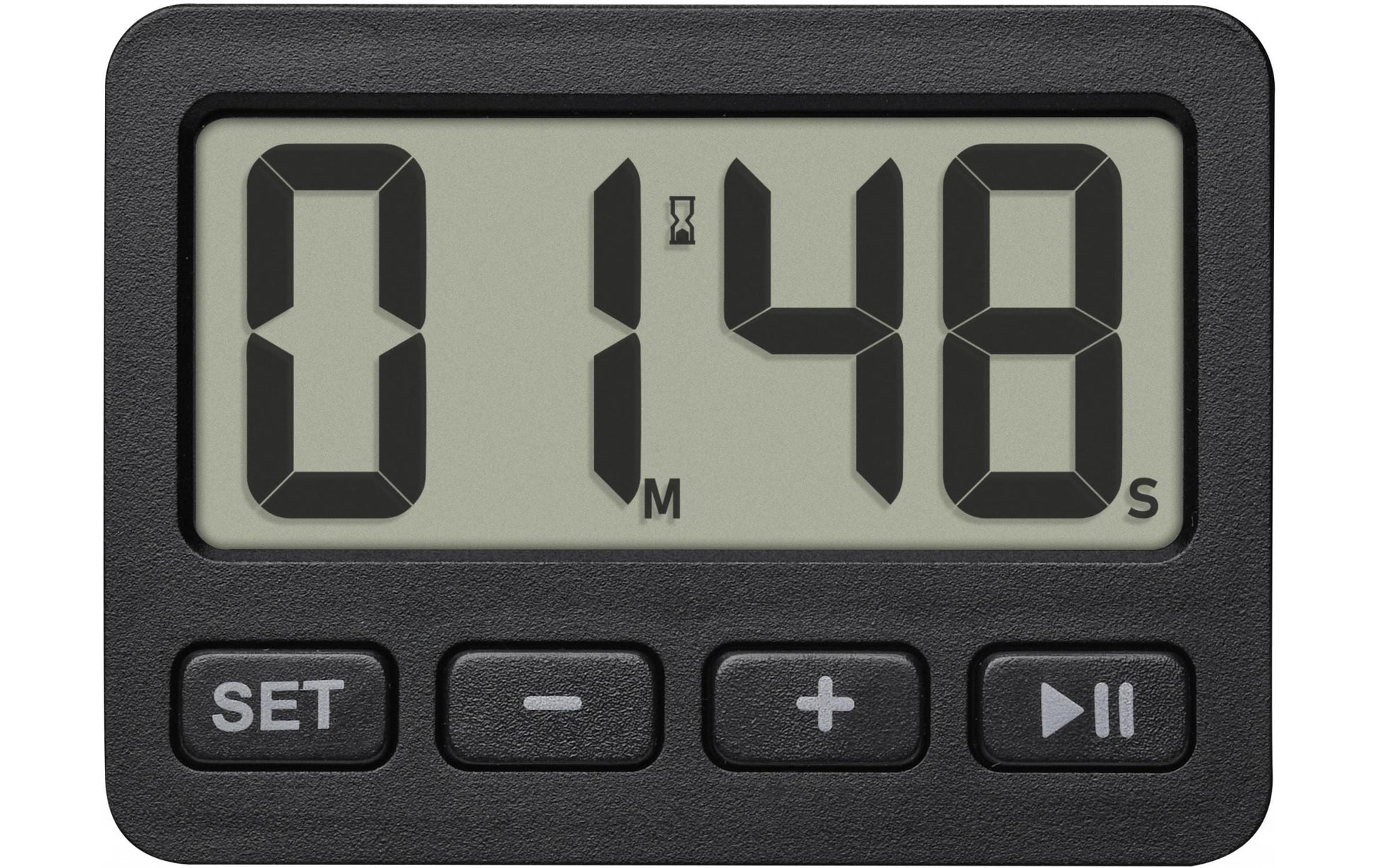 TFA-Dostmann TFA Dostmann Digitalwecker – Schlummerfunktion, Timer, 5,5 × 4 × 1,5 cm, Schwarz, Kunststoff