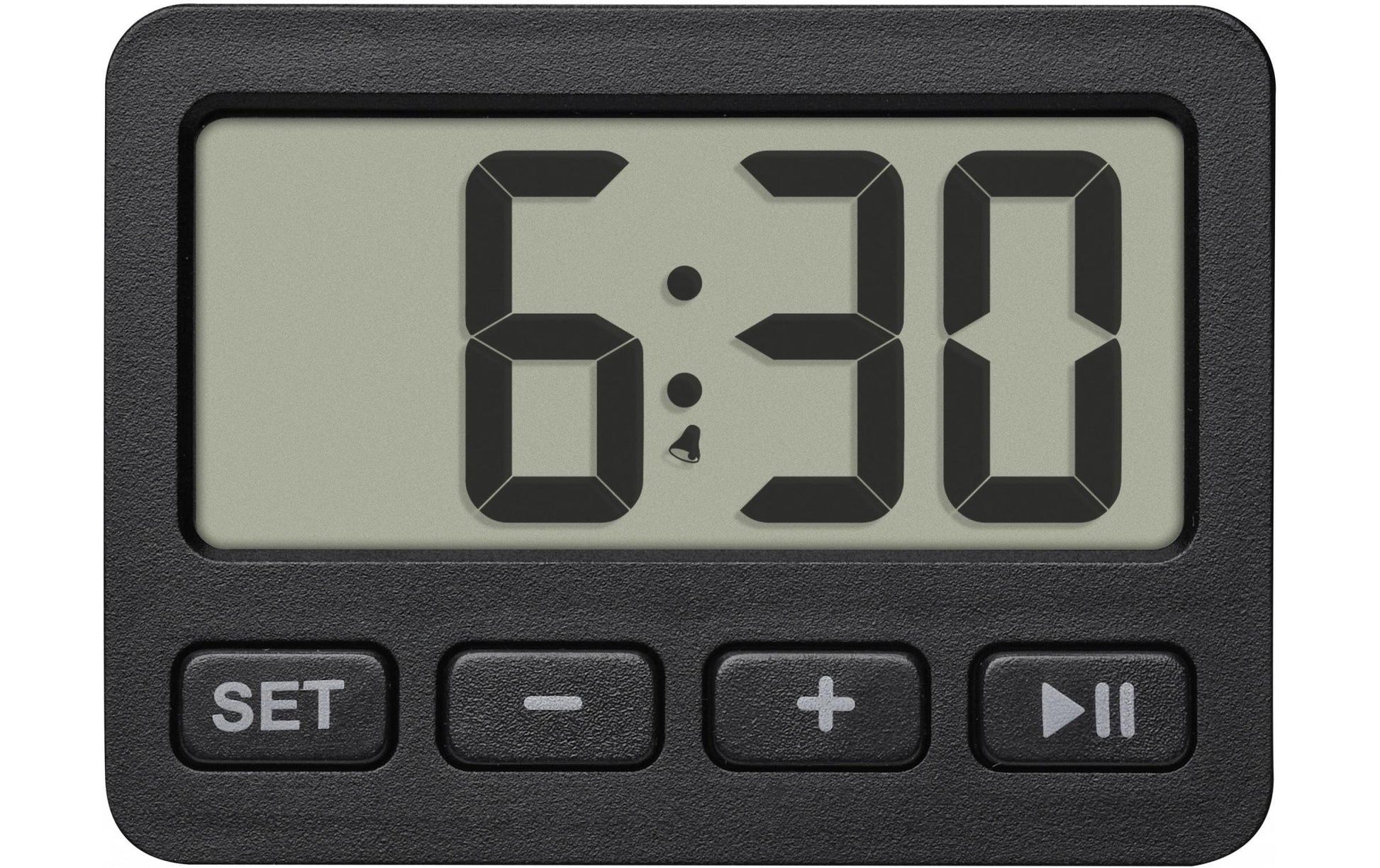 TFA-Dostmann TFA Dostmann Digitalwecker – Schlummerfunktion, Timer, 5,5 × 4 × 1,5 cm, Schwarz, Kunststoff