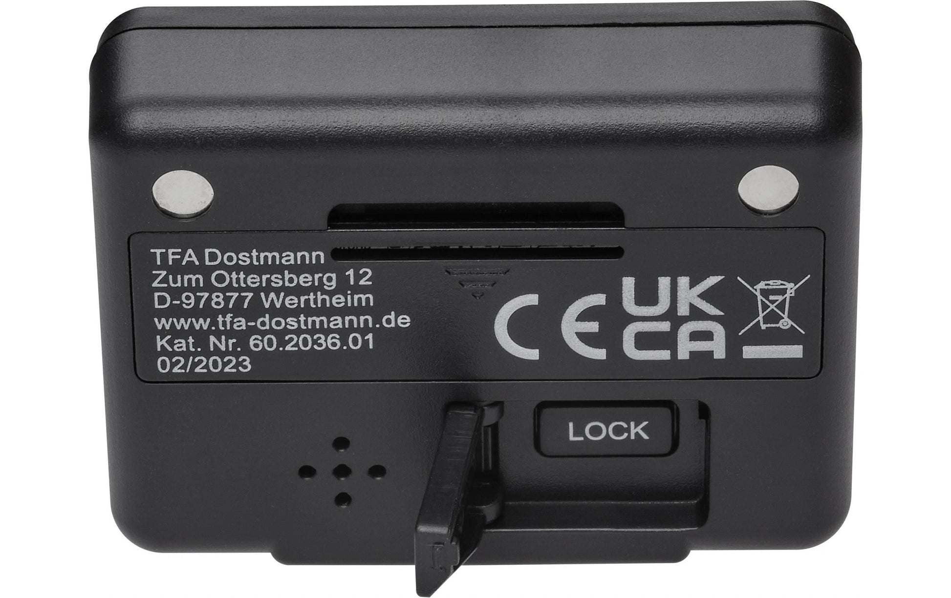TFA-Dostmann TFA Dostmann Digitalwecker – Schlummerfunktion, Timer, 5,5 × 4 × 1,5 cm, Schwarz, Kunststoff