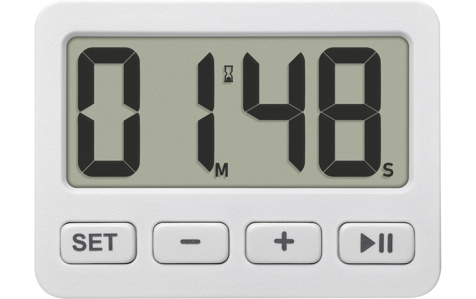 TFA-Dostmann TFA Dostmann Digitalwecker – Timer, 5,5 × 4 × 1,5 cm, weiss