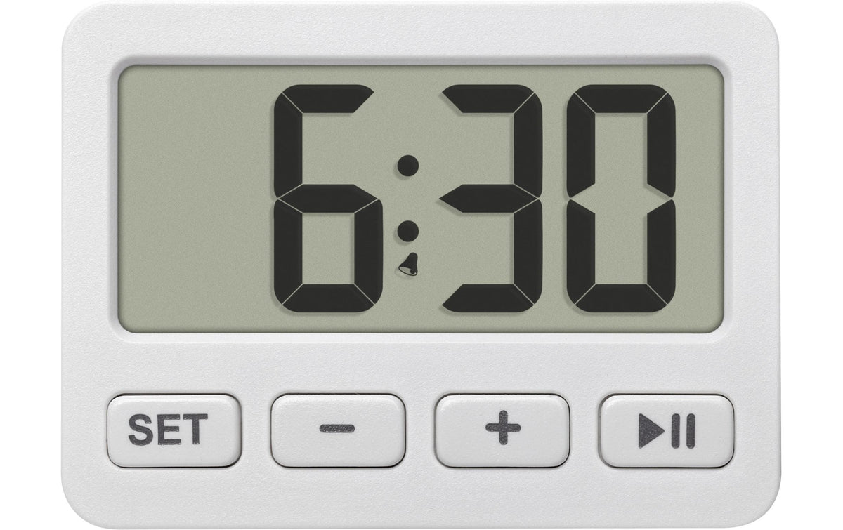 TFA-Dostmann TFA Dostmann Digitalwecker – Timer, 5,5 × 4 × 1,5 cm, weiss
