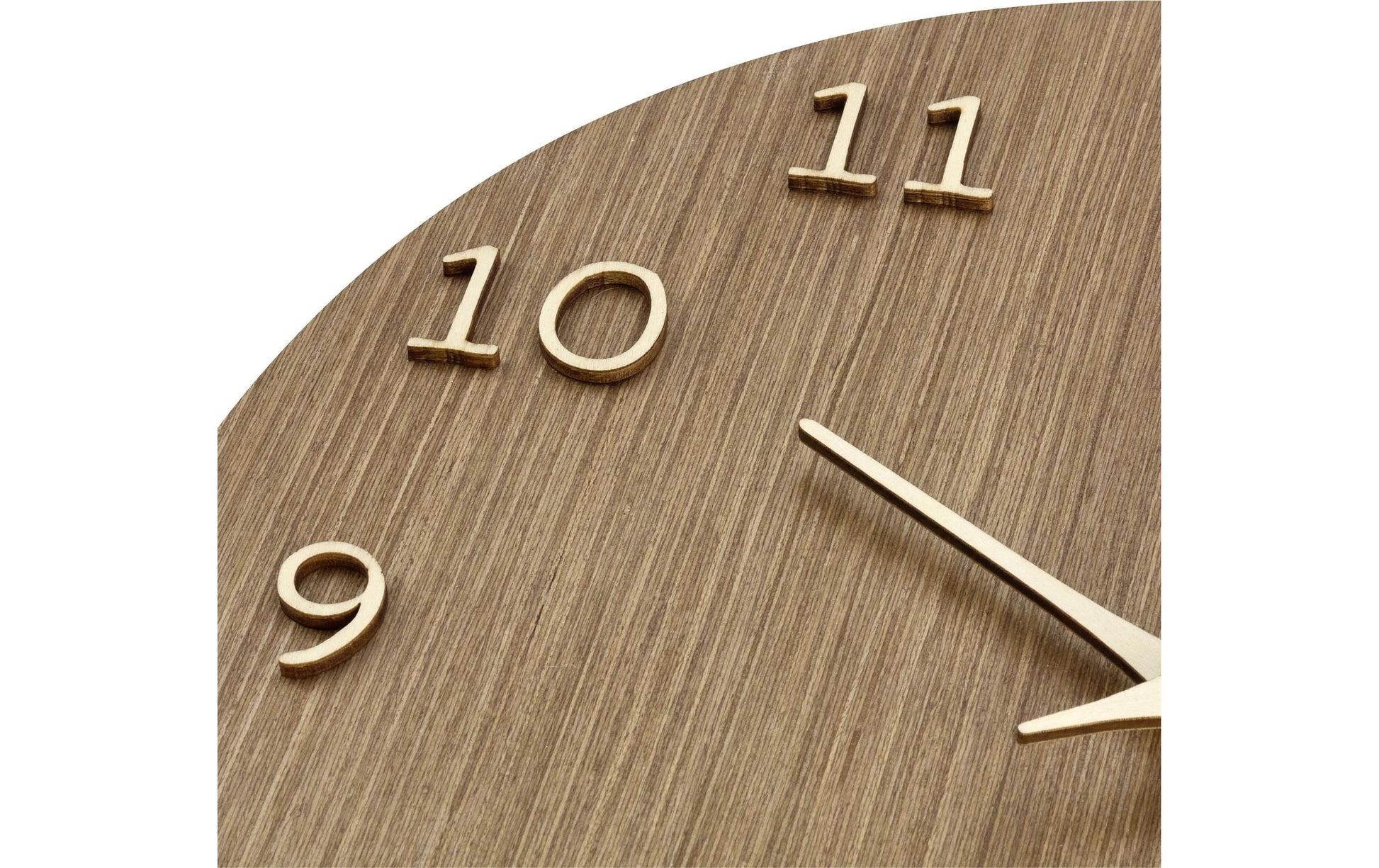 TFA-Dostmann TFA Dostmann Wanduhr – Analog, Ø 29,8 cm, Hellbraun, Holz
