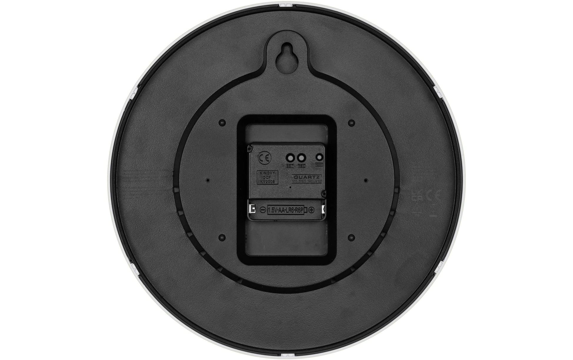 TFA-Dostmann TFA Dostmann Wanduhr – Funk, analog, Ø 24,5 cm, schwarz, Kunststoff