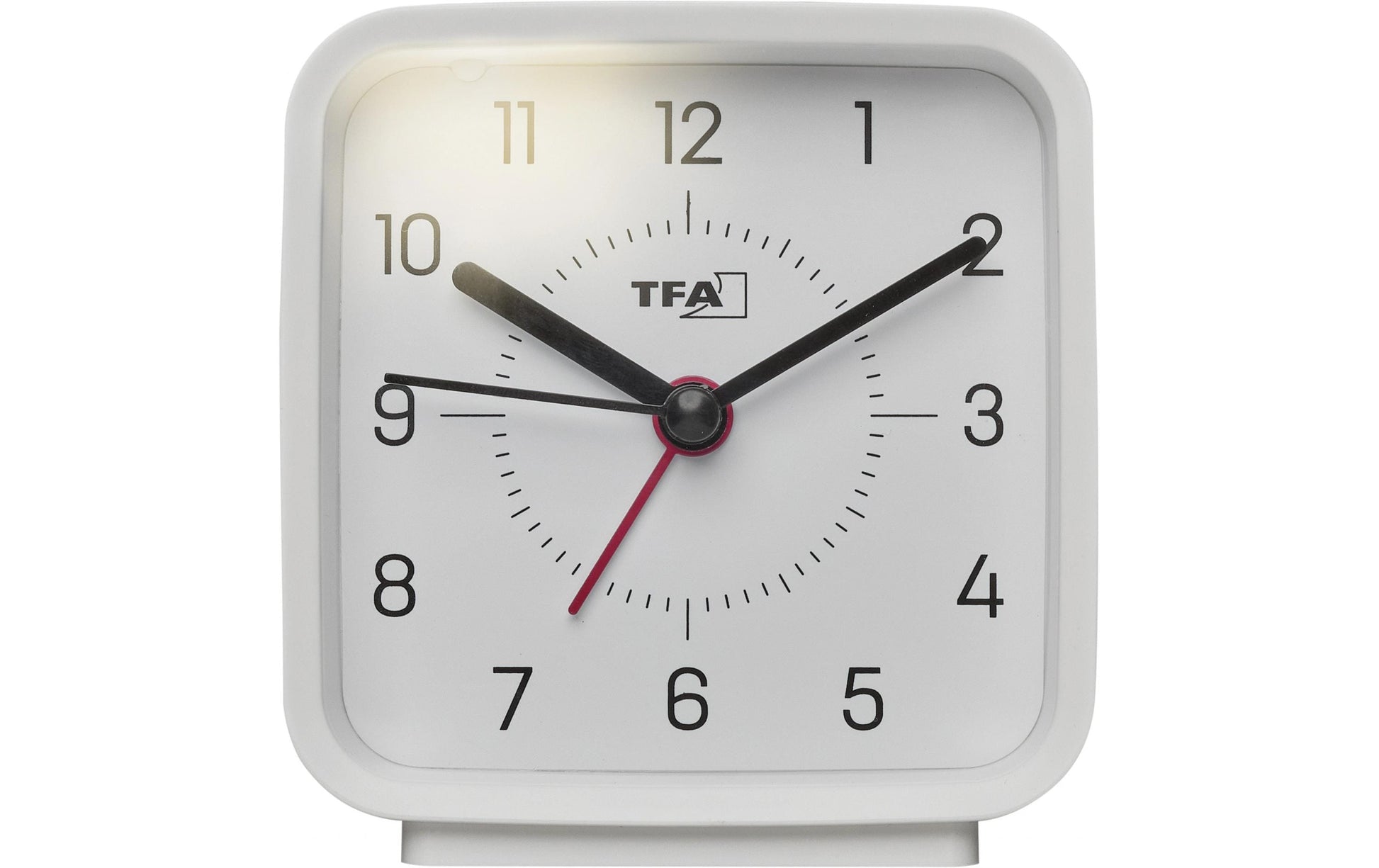 TFA-Dostmann TFA Dostmann Analoger Wecker – Analog, Schlummerfunktion, Hintergrundbeleuchtung, Weiss