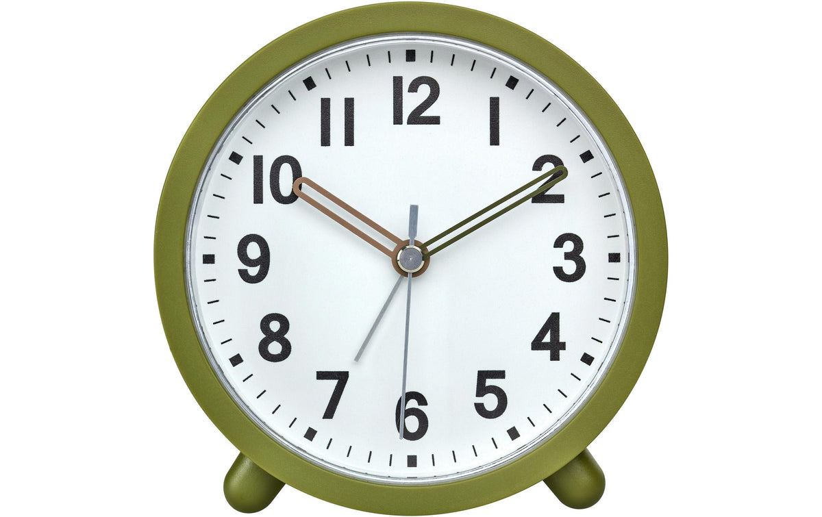 TFA-Dostmann TFA Dostmann Wecker – Analog, Schlummerfunktion, Licht, Ø 11 cm, Olivgrün, Glas/Kunststoff