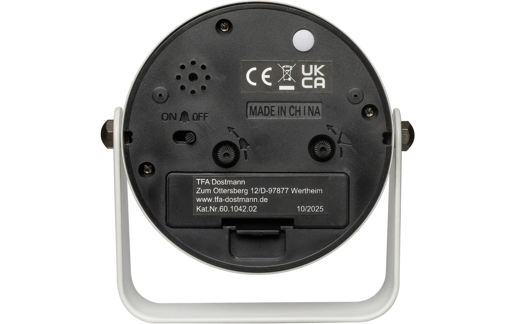 TFA-Dostmann TFA Dostmann DESIGN Wecker – Analog, Nachtlicht, Weiss