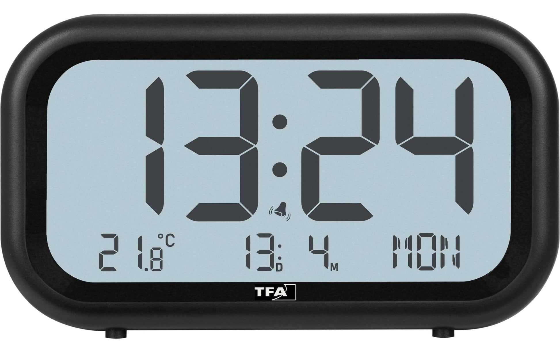 TFA-Dostmann TFA Dostmann NOCTA Digitalwecker – Snooze, Thermometer, Datum & Hintergrundbeleuchtung, Schwarz