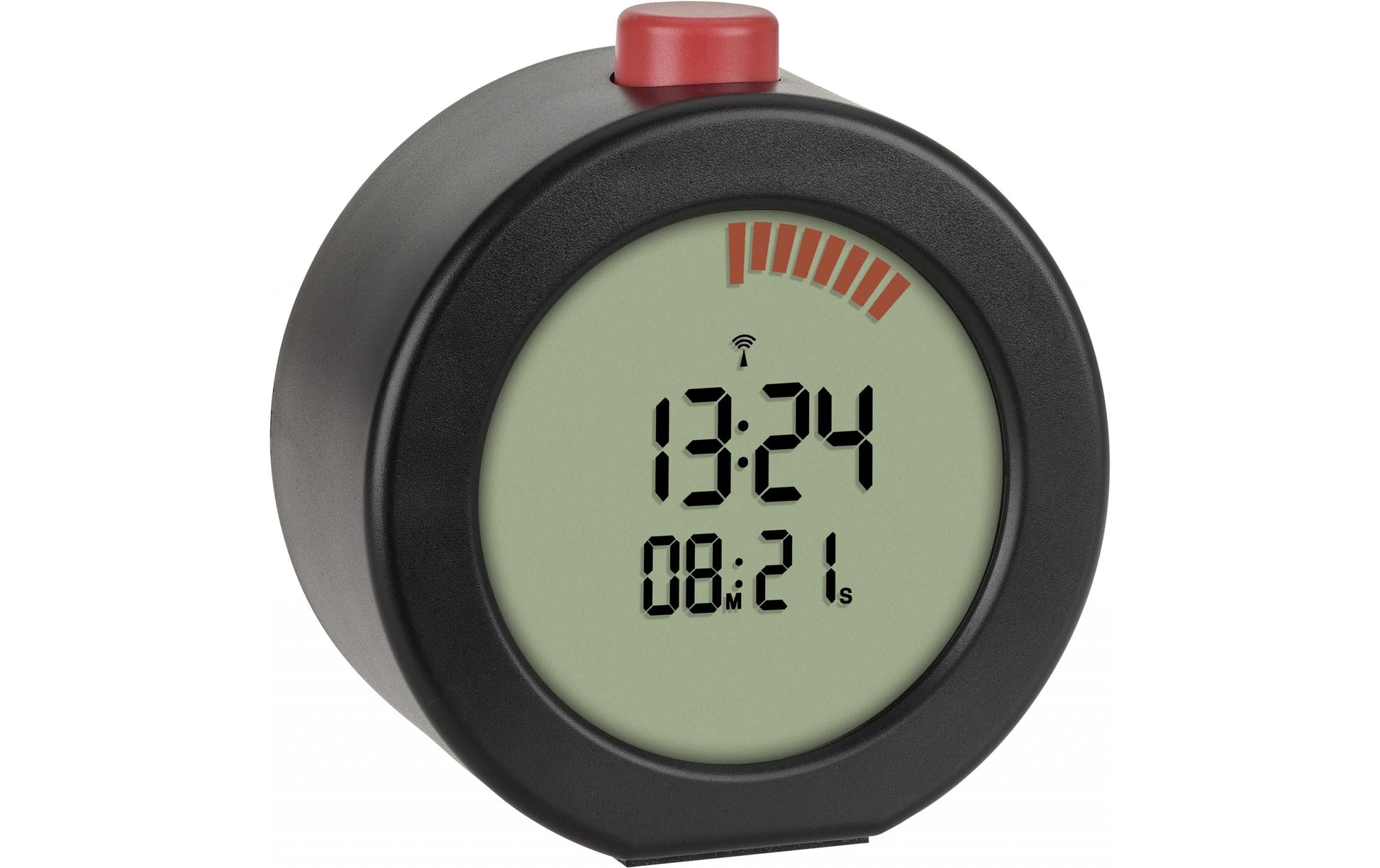 TFA-Dostmann TFA Dostmann Digitalwecker – Funk, Timer, 4,7 × 6,4 cm, Rot/Schwarz