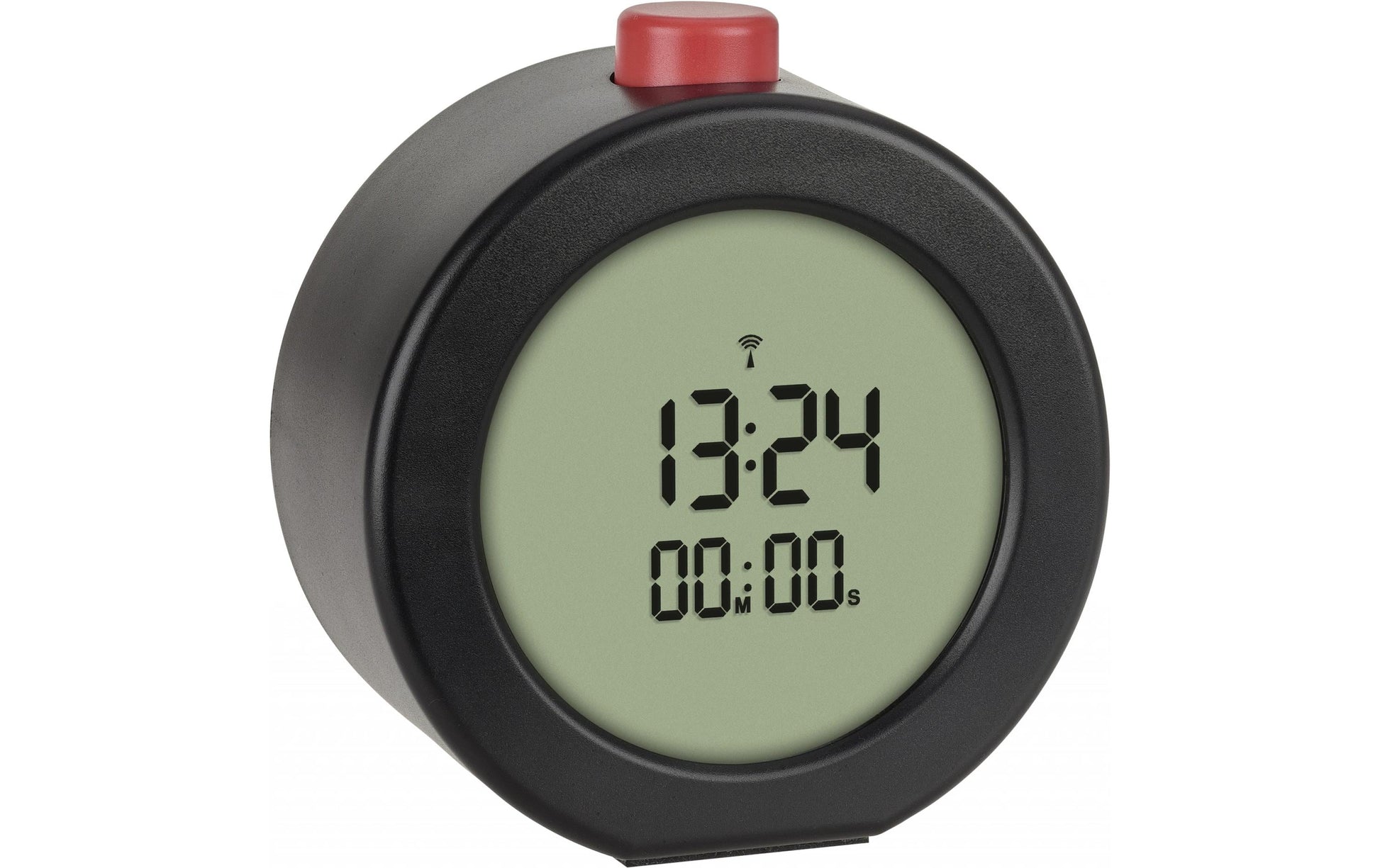 TFA-Dostmann TFA Dostmann Digitalwecker – Funk, Timer, 4,7 × 6,4 cm, Rot/Schwarz