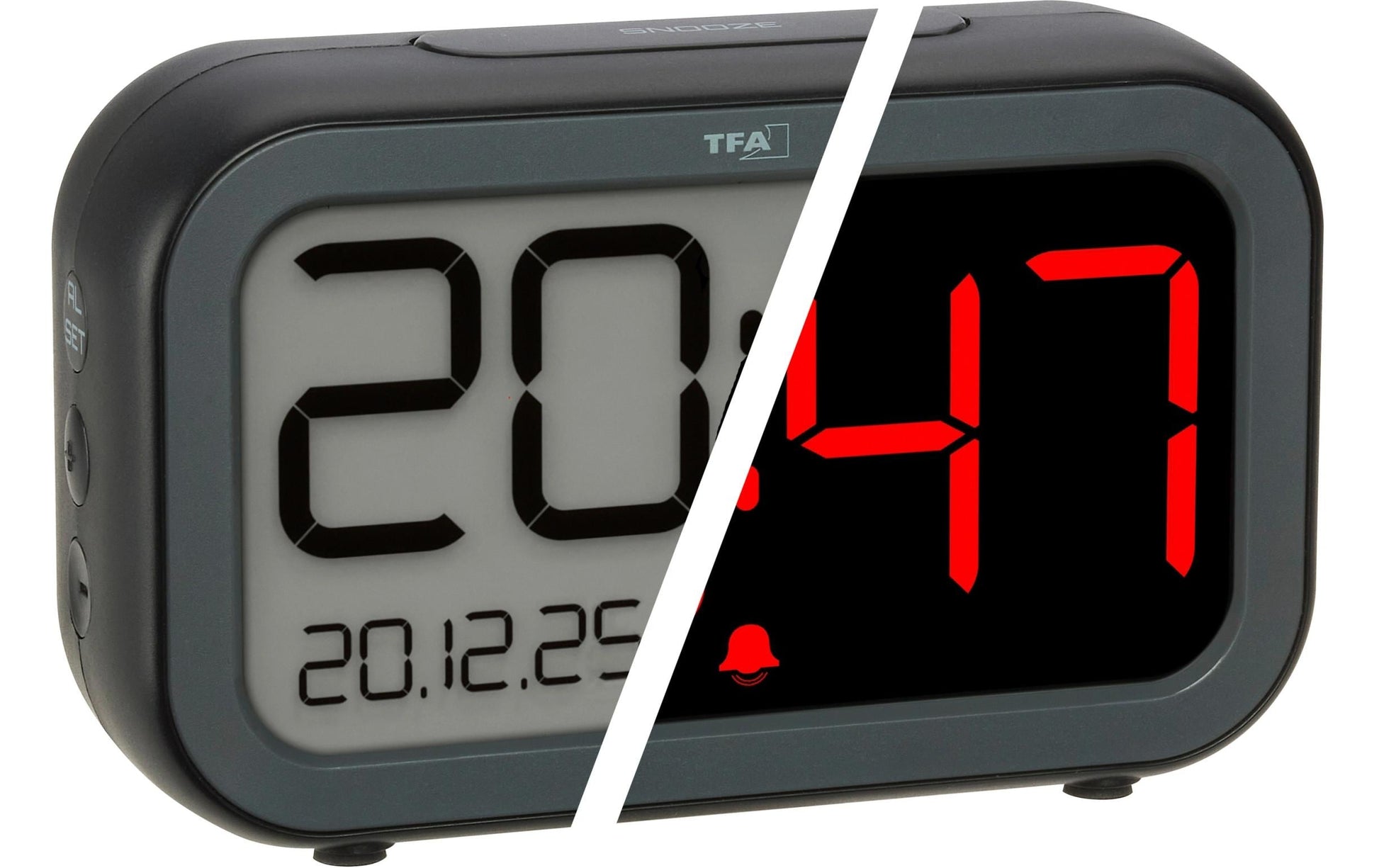 TFA-Dostmann TFA Dostmann BINGO Digitalwecker – USB, 4,1 × 8,1 × 13,2 cm, schwarz