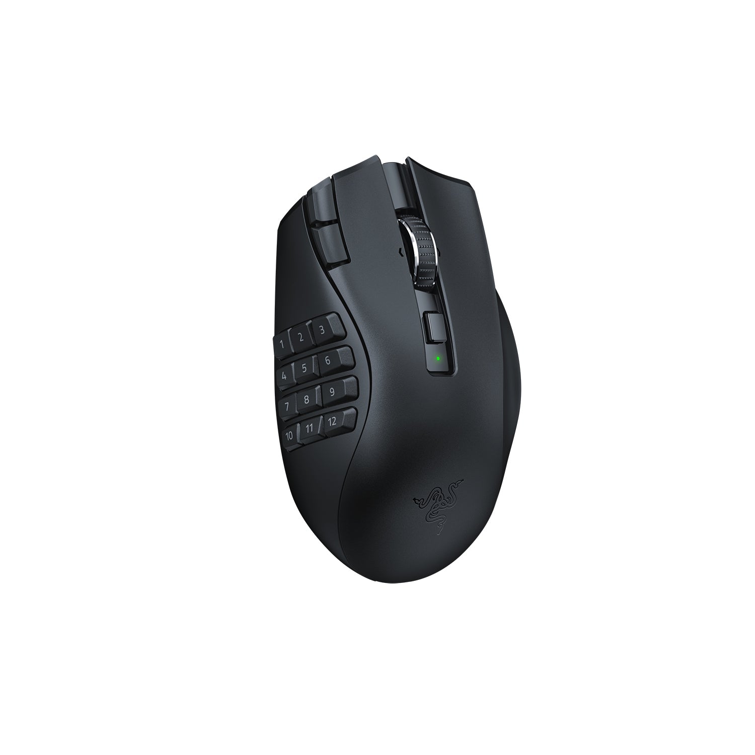 Razer Naga V2 HyperSpeed – Gaming-Maus – Kabellos (Bluetooth/2,4 GHz), 30000 DPI, Rechts, Schwarz
