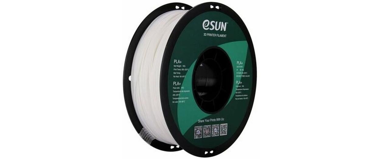 Esun 3D-Drucker-Filament PLA 3 mm Kaltweiss, 1 kg