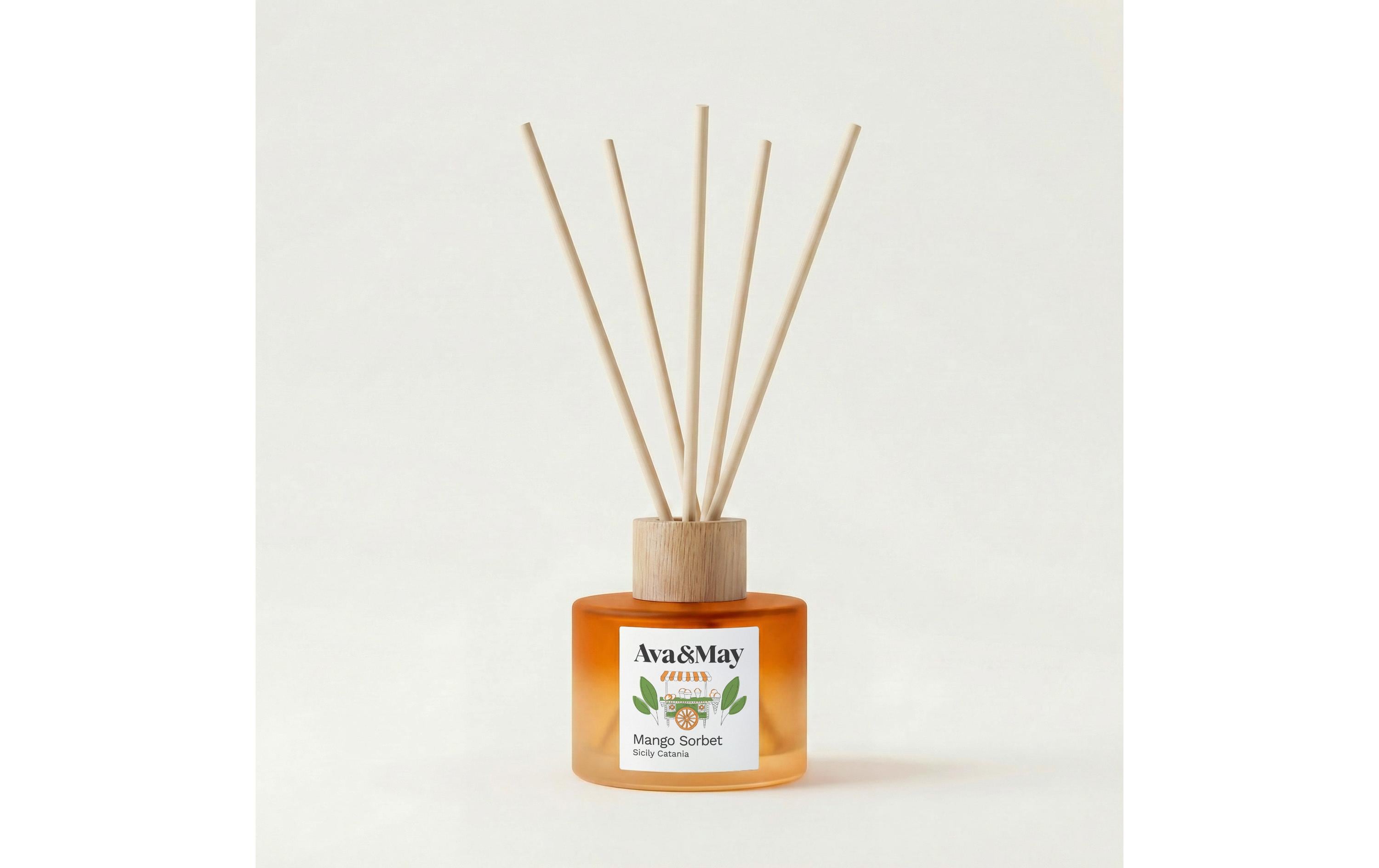 AVA & MAY Mango Sorbet – Duftstäbchen, 120 ml