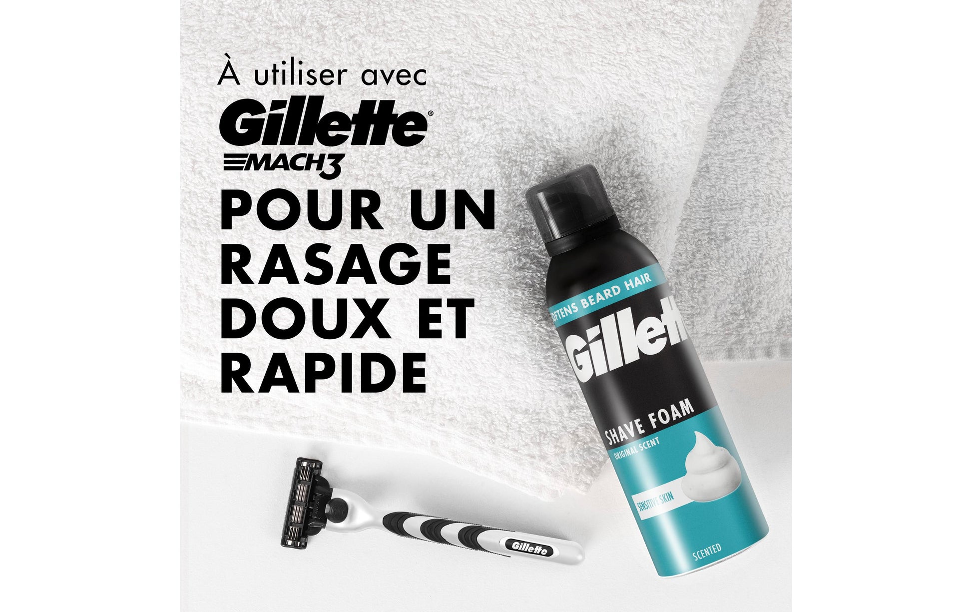 Gillette Rasierschaum – für empfindliche Haut – 250 ml
