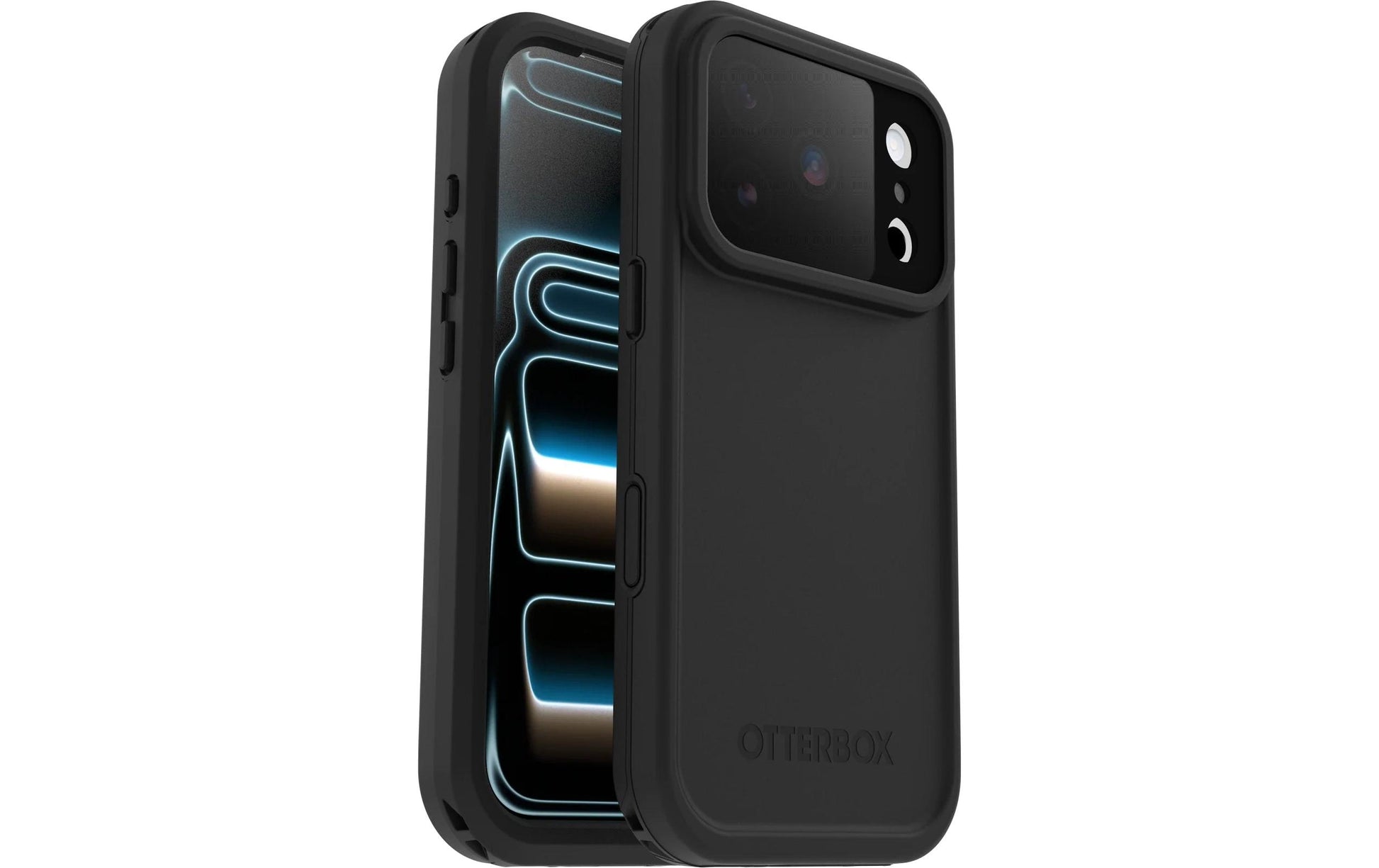 OtterBox Fre Backcover – für Apple iPhone 17 Pro, MagSafe, Kunststoff, Schwarz, bis 1,22 m sturzsicher