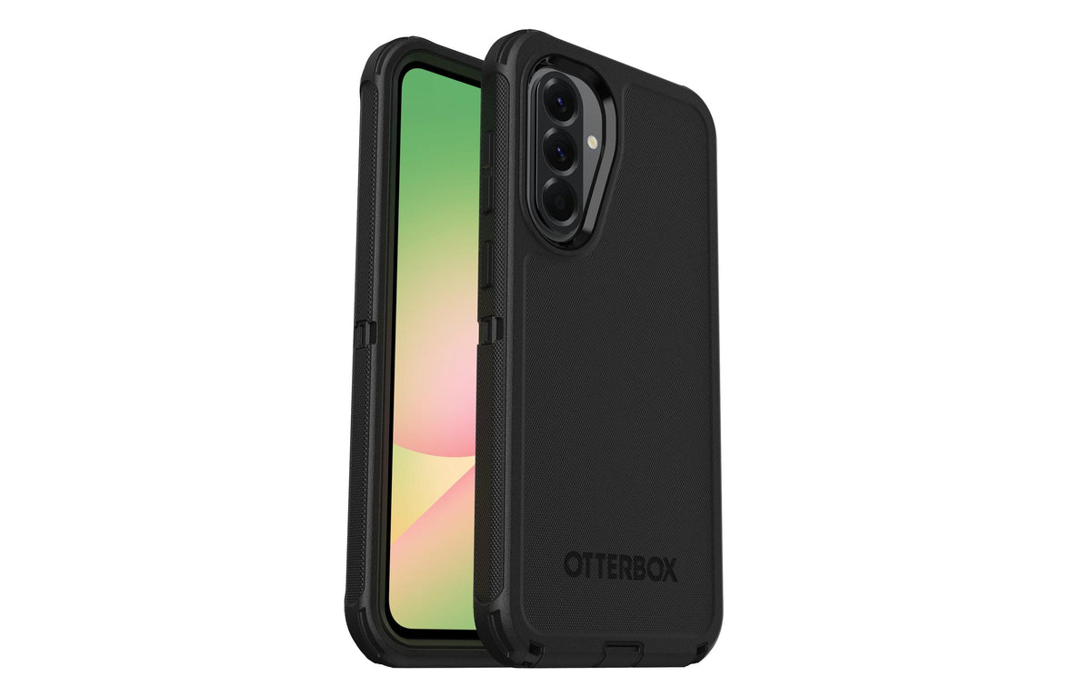 OtterBox Defender Rugged-Case – für Samsung Galaxy A56 5G, Kunststoff, Schwarz, bis 1,22 m sturzsicher