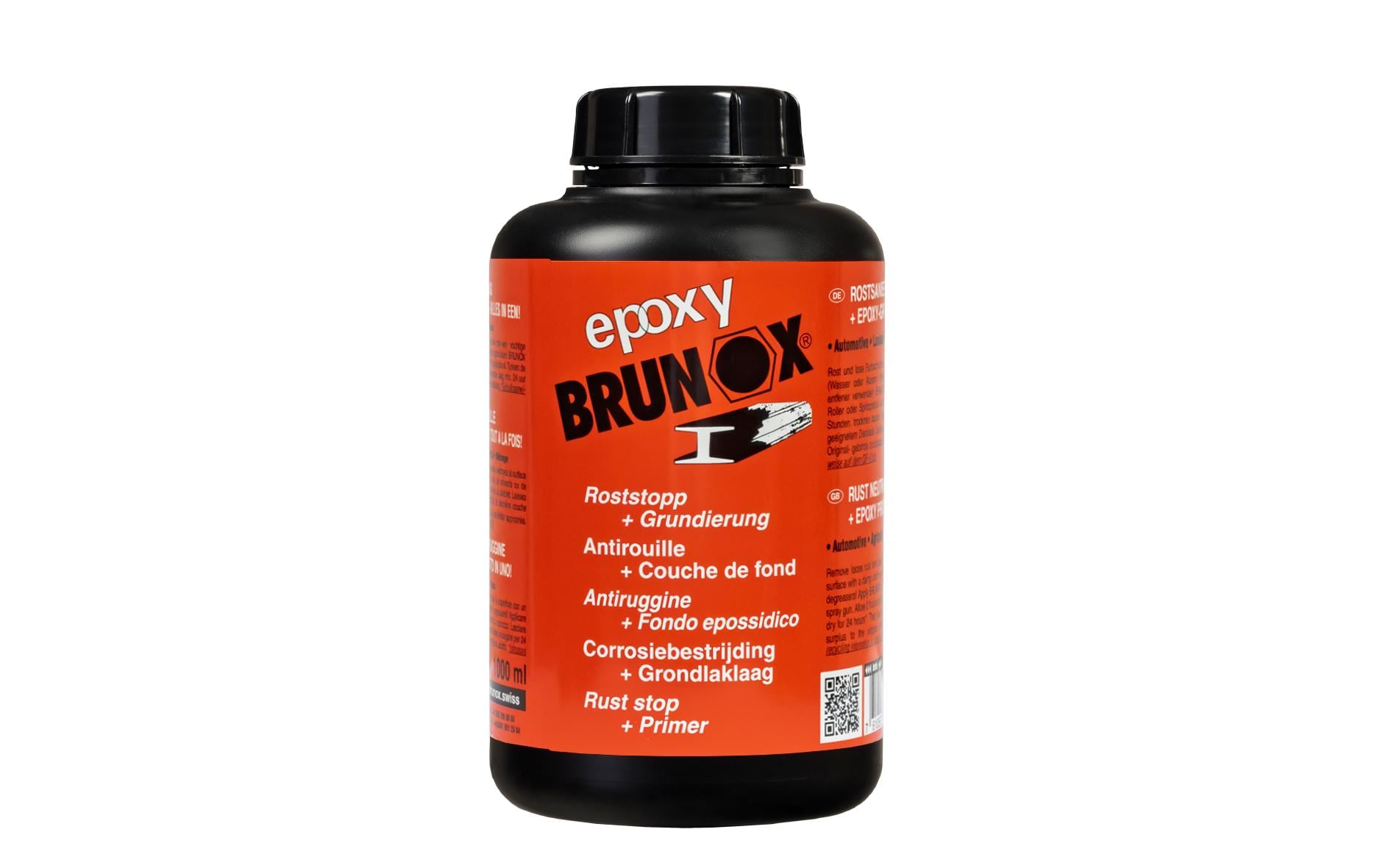 BRUNOX Epoxy - Korrosionsschutz, 1 l, für Kunststoff, Metall