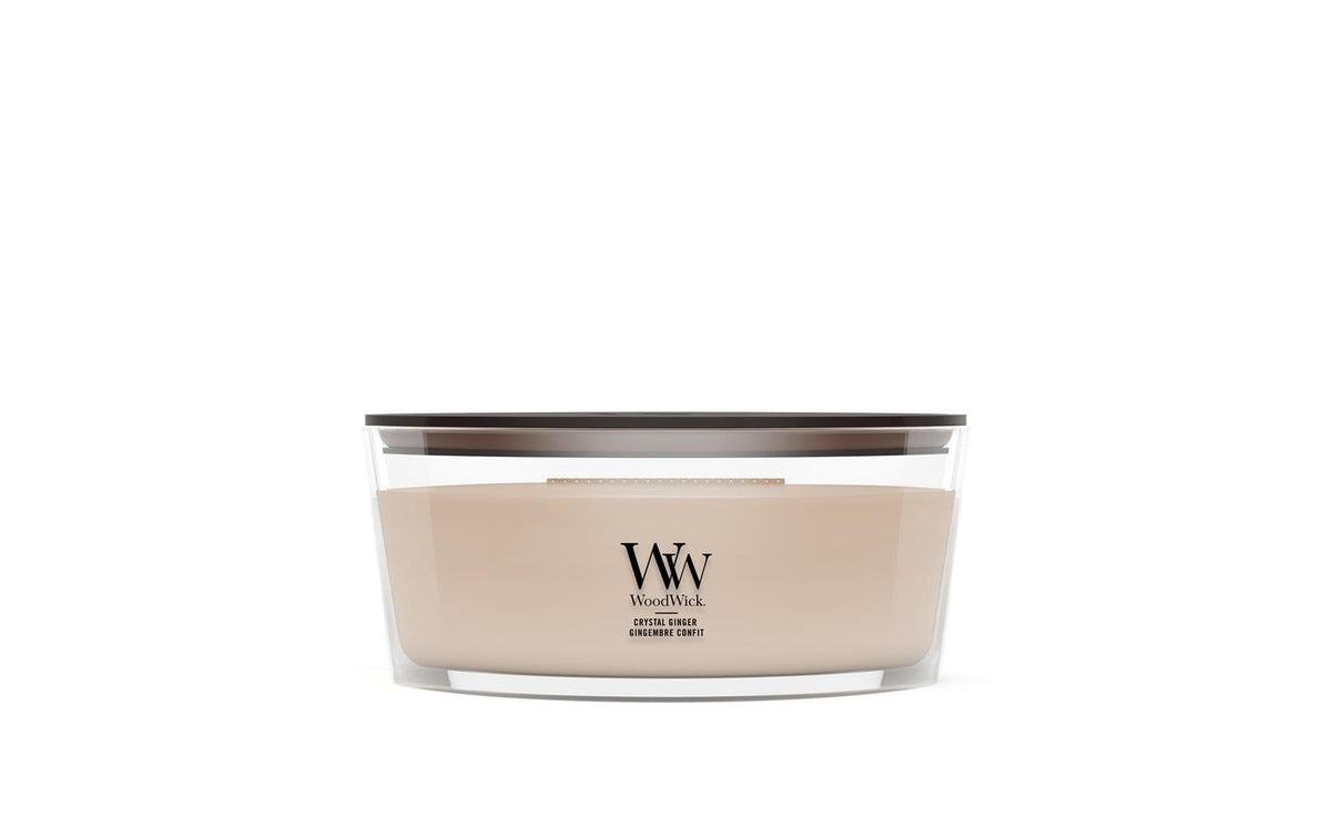 WoodWick Duftkerze – Crystal Ginger – Ø 19,1 × 9 cm