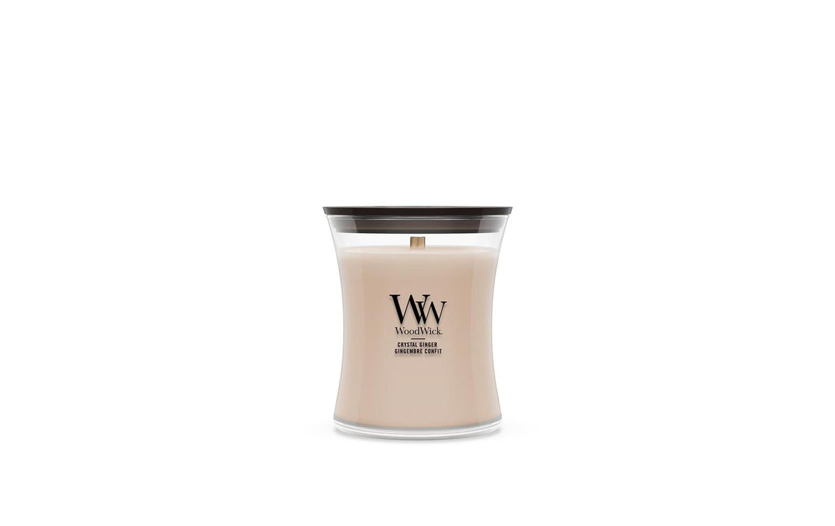 WoodWick Duftkerze – Crystal Ginger – Ø 10 × 11 cm