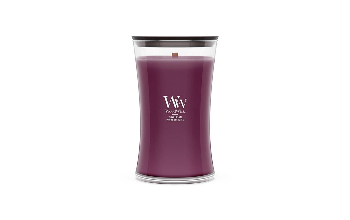 WoodWick Duftkerze – Velvet Plum – Ø 10,2 × 17,8 cm