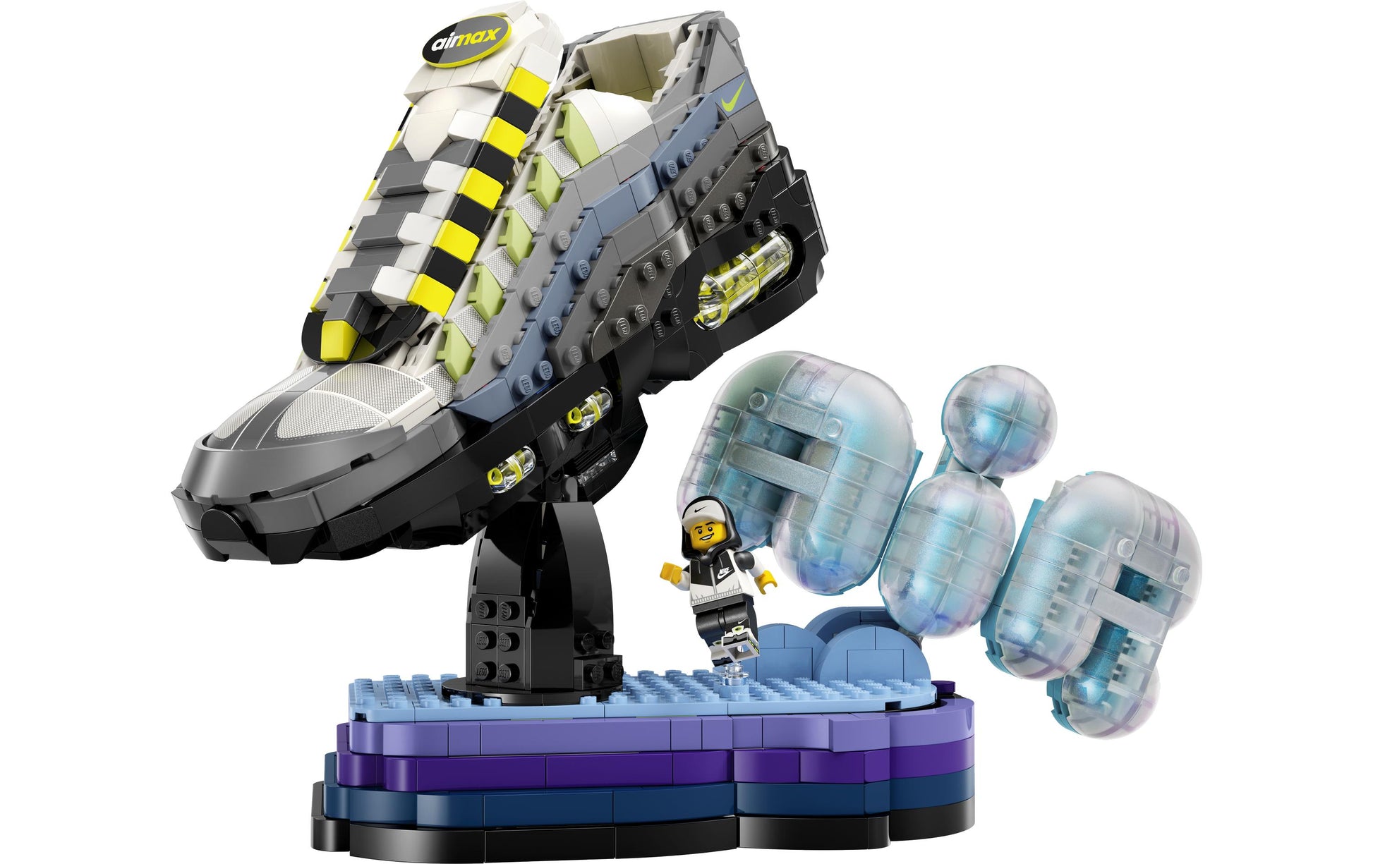 LEGO Nike Air Max 95 3D Puzzle – Icons – 1213 Teile – 28 × 22 × 16 cm – ab 12 Jahren