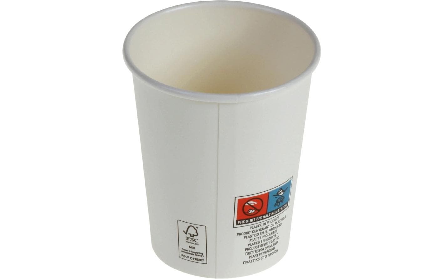 Belesse Becher, Papier/Karton – 2 dl, Ø 8 cm, weiss – 50 Stk.