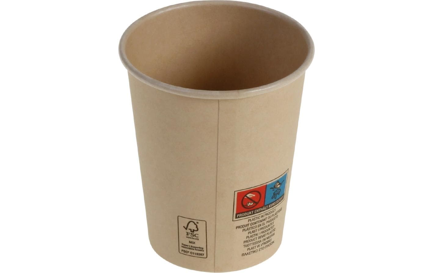 Belesse Trinkbecher Nature, Papier (Bambus) – 2 dl – 50 Stk.